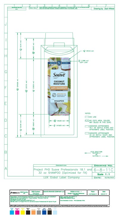 Coconut Moisture Shampoo Front Label (70005760 Lbl F Sv Coconut Moisture Sh 12.6z Pp Sg2)